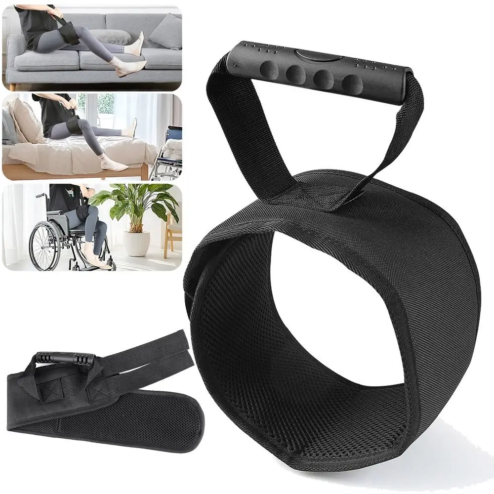 Soft Handle Leg Lifter Strap Comfortable Support Adjustable Pull Up Assistance Belt Breathable Ergonomic