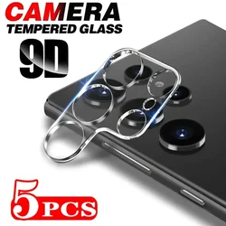 5Pcs Camera Lens Protector Glass For Samsung S24 Ultra Plus S23 S22 S21 FE A15 A14 A24 A25 A34 A54 Lens Protective Glass Film