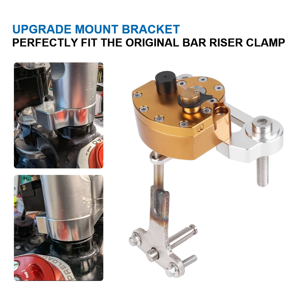 Steering Damper Stabilizer For Husqvarna 701 Enduro Supermoto GasGas ES SM 700 Motorcycle Reverse Safety Handlebar Riser Clamp