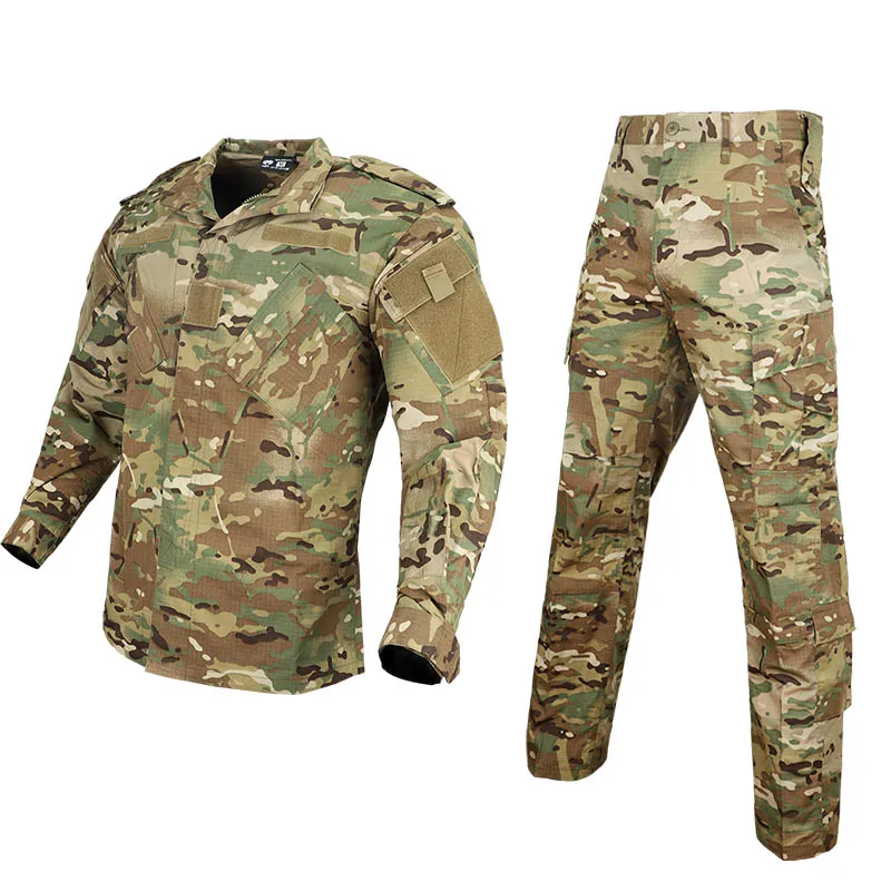 MGFLASHFORCE Uniform Men\'s Airsoft Camouflage Tactical Suit Combat Training Jackets Pants Outdoor Hunting clothes