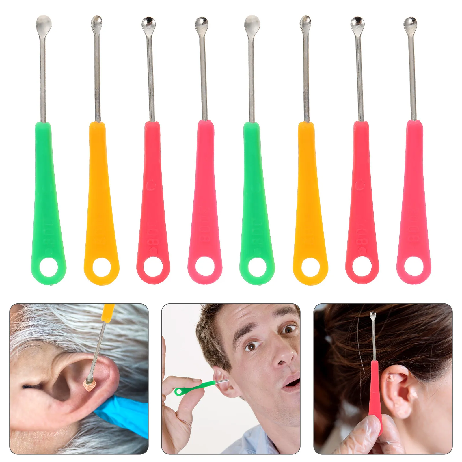 200Pcs Ear Wax Cleaning Sticks Ear Cleaning Spoons Premium Anti Rust Material Non Slip Handle Comfortable Grip Earwax Removal