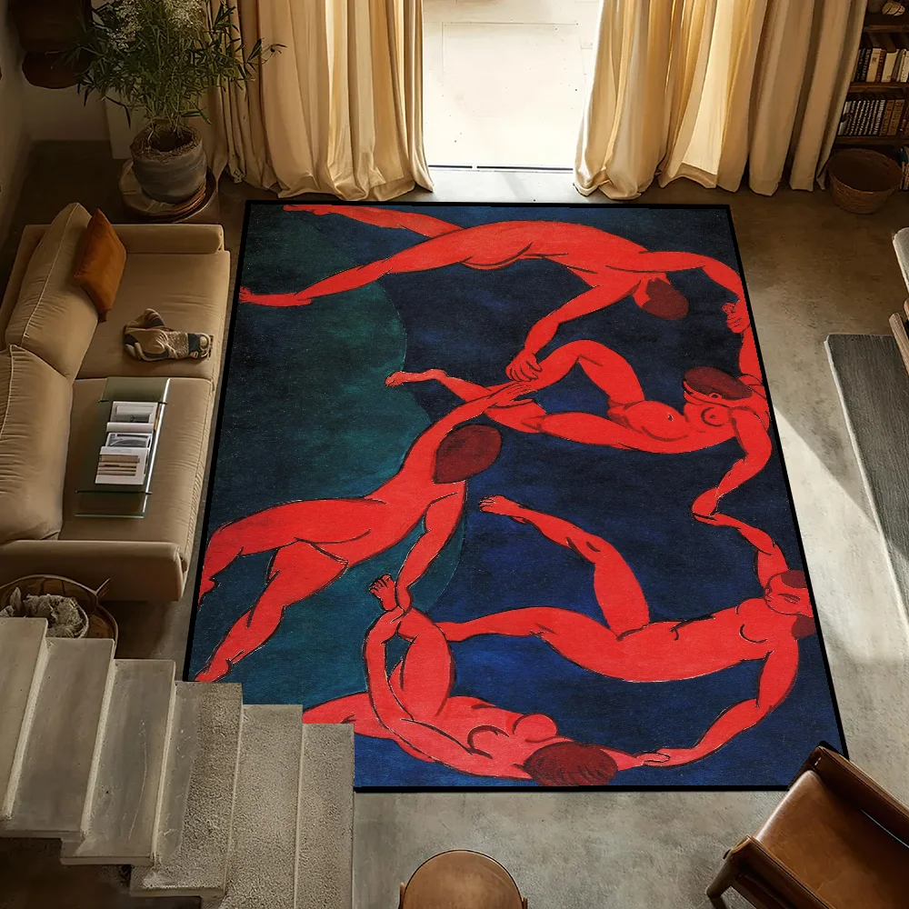 

Маленькая прикроватная тумбочка для кухни, ванной, гостиной, эстетики, искусства, дома Матисса, спальни, напольный коврик, коврик для двери, большой ковер, украшение