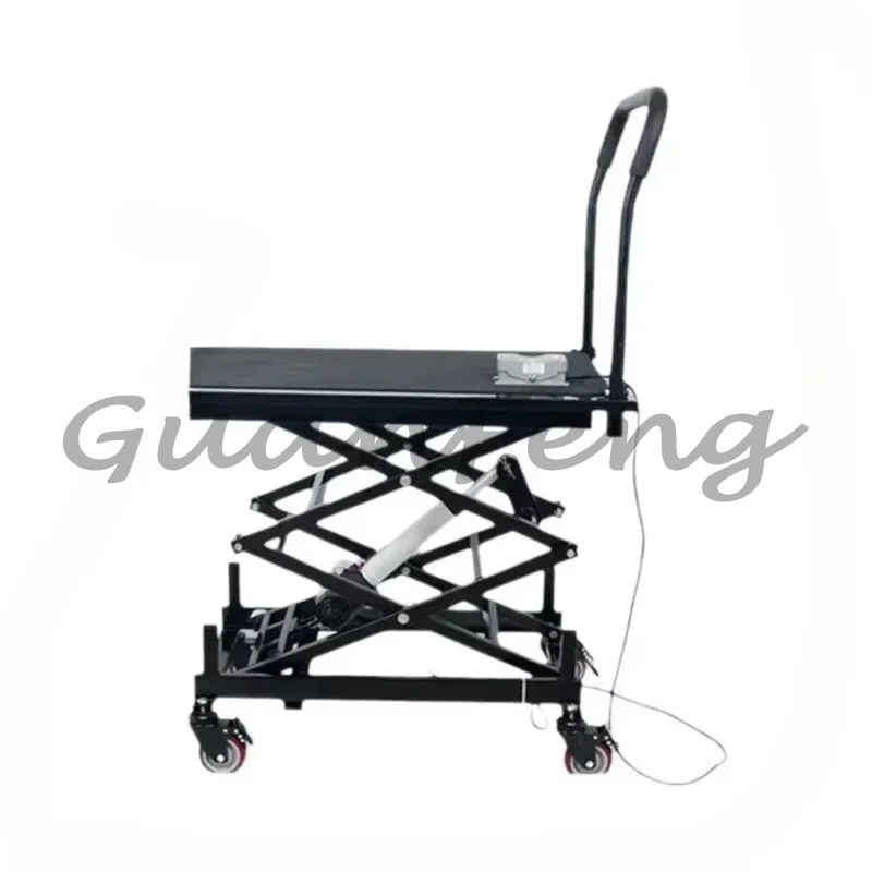 Mobile electric lift stool for tile laying and interior decoration