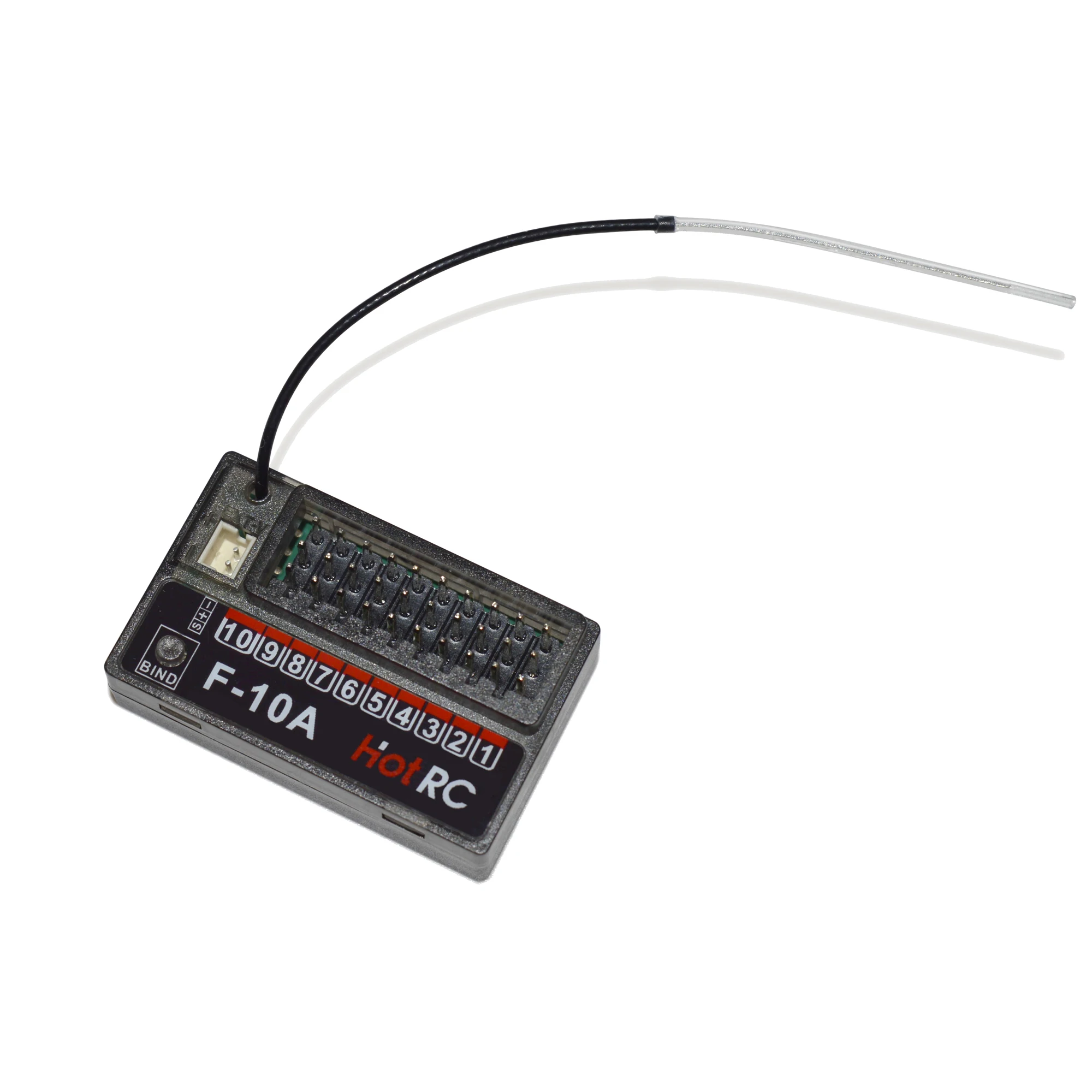 HotRC 10CH 2.4GHz F-10A PWM Ontvanger 4 V-9 V DC voor CT-10B HT-10A Zender Afstandsbediening auto Boot Schip Vliegtuig Tank Model Speelgoed