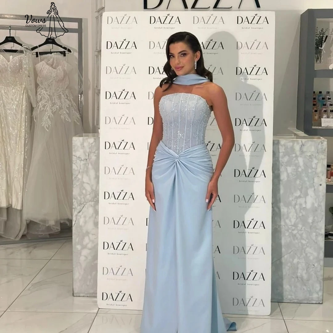 

Vows Line Женское платье для выпускного вечера 2025 Лента на заказ Роскошные вечерние платья для особых случаев Бальные платья с открытыми плечами