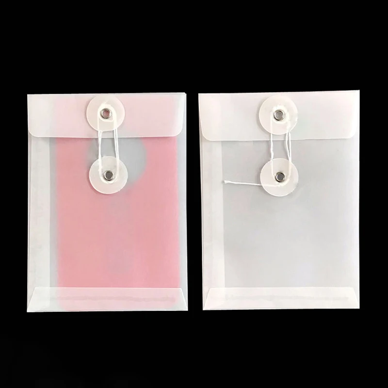 50pcs/lot sulphuric Paper Kraft Envelope colour Retro Business High-grade Small Archive bag Winding Ticket storage bag Office