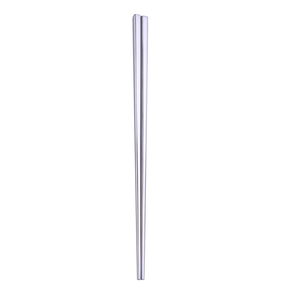 

Stainless Steel Chopsticks Square Reusable Titanium Plating Easy to Clean Metal