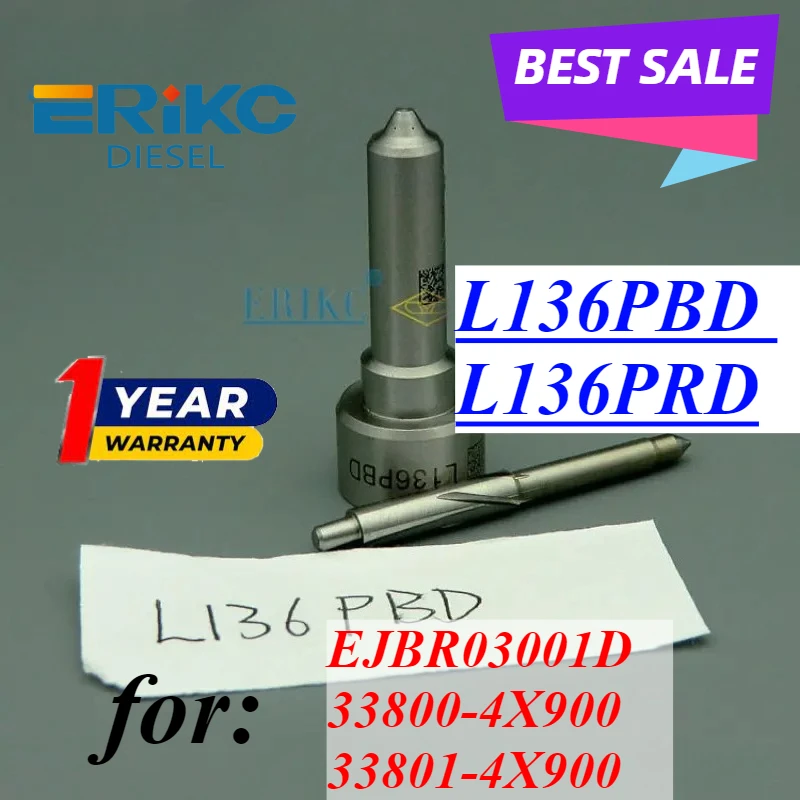 33801-4X900 Diesel Fuel Injector Nozzle L136PBD Injector CR Diesel Sprayer L136 PBD For KIA EJBR03001D EJBR02501Z 33801-4X900