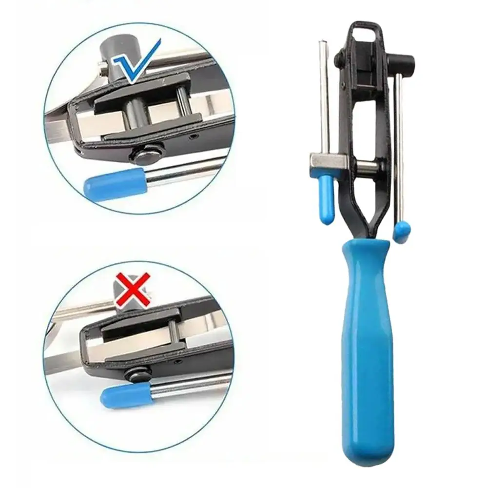 ชุดเครื่องมือรัดสายยางรถยนต์ 1 ชิ้น/ชุด คีมรัดข้อต่อ CV สำหรับท่อไอเสีย ท่อ ข้อต่อเพลา กรองน้ำมันเชื้อเพลิง เครื่องมือติดตั้งด้วยมือ M4F8