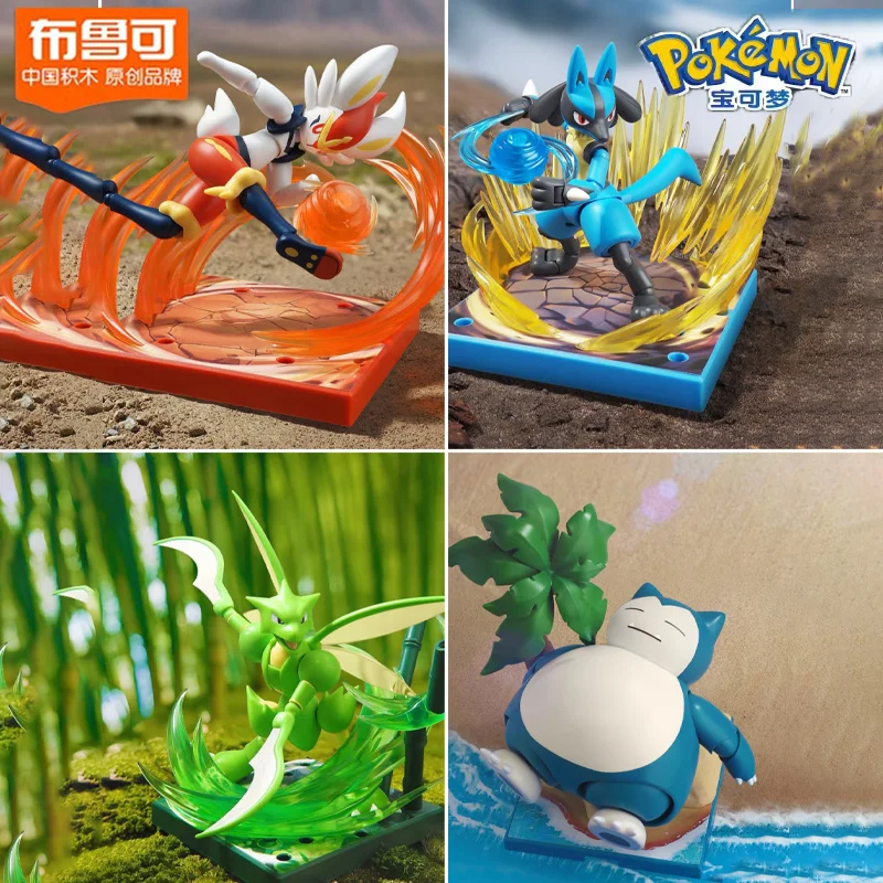 

Blokees Original Pokemon The Prologue Of The Adventure Ceruledg Charizard Greninja Meowscarada Игрушка с героями мультфильмов