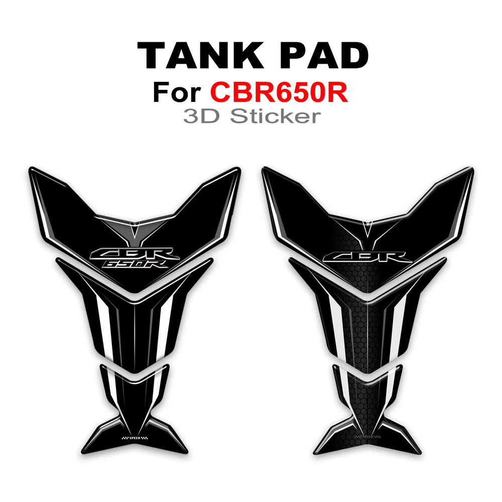 CBR650R Motorcycle Fuel Oil Kit Knee Tank Pad Protection 3D Stickers Decals For Honda CBR 650R CBR650R HRC Fireblade