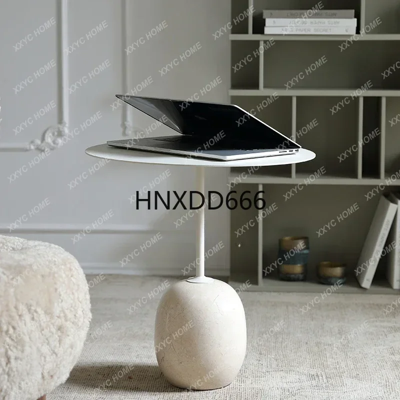 Small Coffee Table, Sofa Side Table,Creative Balcony Corner Table, Natural Marble, Designer,Nordic Light Luxury Italian Style