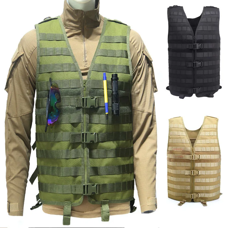 Outdoor Army Fan MOLLE Mounted Tactical Vest Multifunctional Field Vest Real Man CS Waterproof Quick Drying Vest