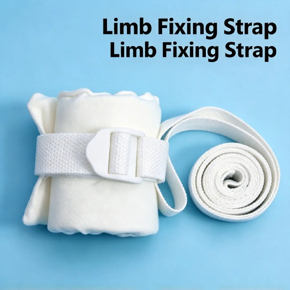 Patient Limb Restraints Belt White Limb Fixing Straps Wrist  Ankle Secure Holding Belts Soft Breathable