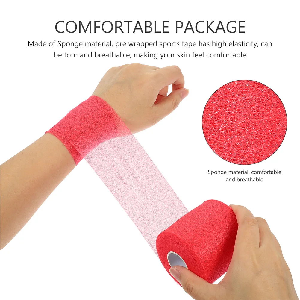 2 لفات المحمولة مضرب بدمنتون شريط لحام مطاطا رياضي التفاف للكاحل المعصم الركبة دعم متعددة الوظائف إصابة رياضية #2
