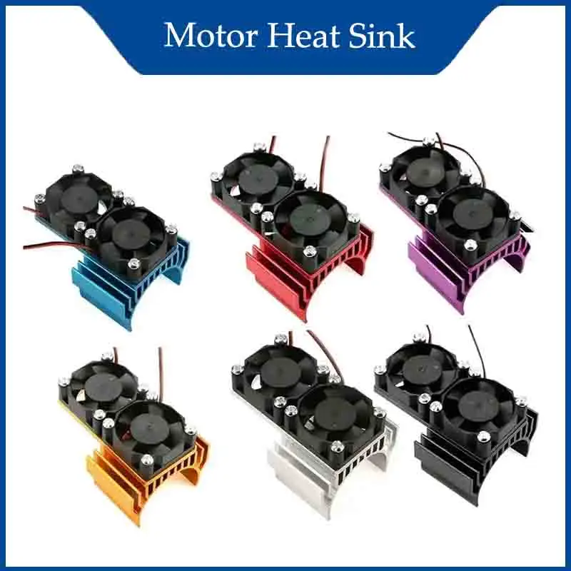 

1/8 1/10 1/12 TRAXXAS AXIAL FS HSP TAMIYA HPI Redcat Sakura Wltoys 540 550 3650 3660 3670 3674 Motor Heat Sink w/Cooling Fan