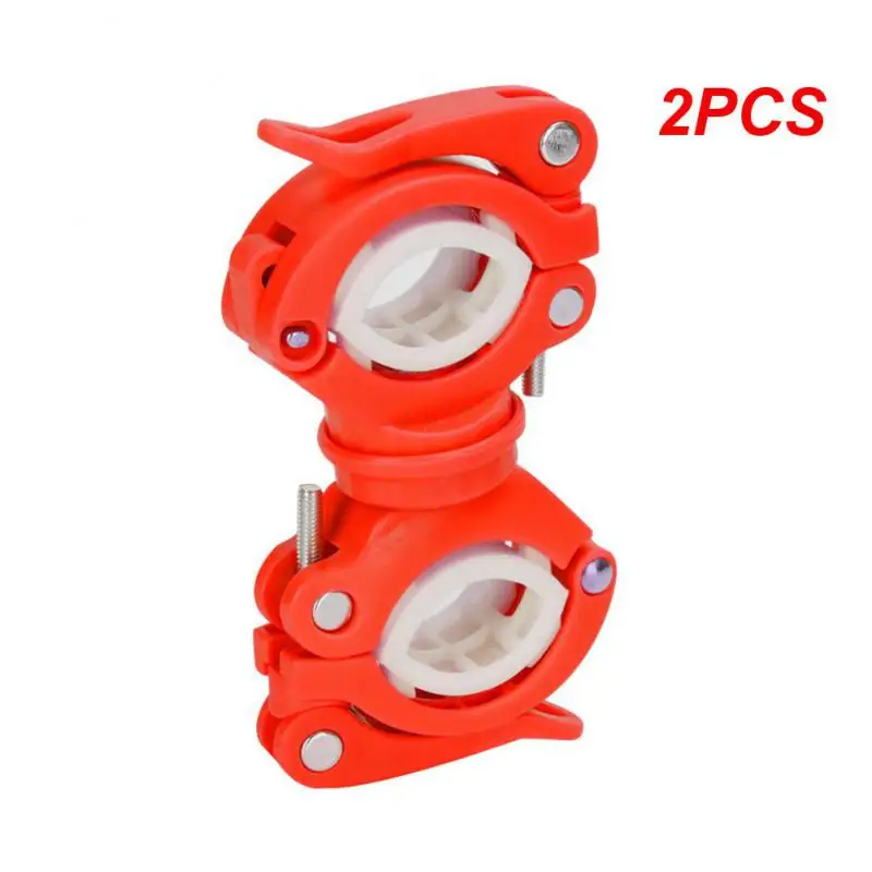 2PCS Secure Led Adjustable Front Adjustable Bike Headlight Holder Clip Secure Holder For Hunting