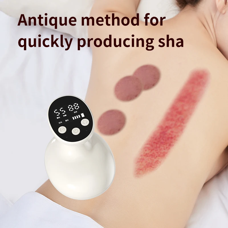 

Electric Meridian Brush Gua Sha Body Massager EMS Microcurrent Scraping Vacuum Suction Cup IR Heating Fat Burner Slimming