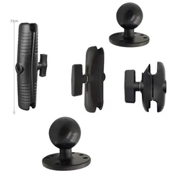 Double Ball Mount with Two Round Plates, with Industry Standard 1.5 inch Ball adapters for RAM, Arkon, iBolt More