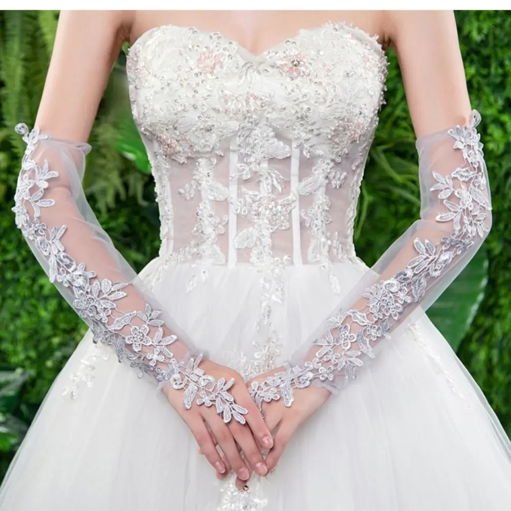 اكسسوارات الملابس قفازات الرقص قفازات طويلة الأصابع قفازات الزفاف الزفاف الأحداث الأنشطة فستان قفازات الحفلات المسائية