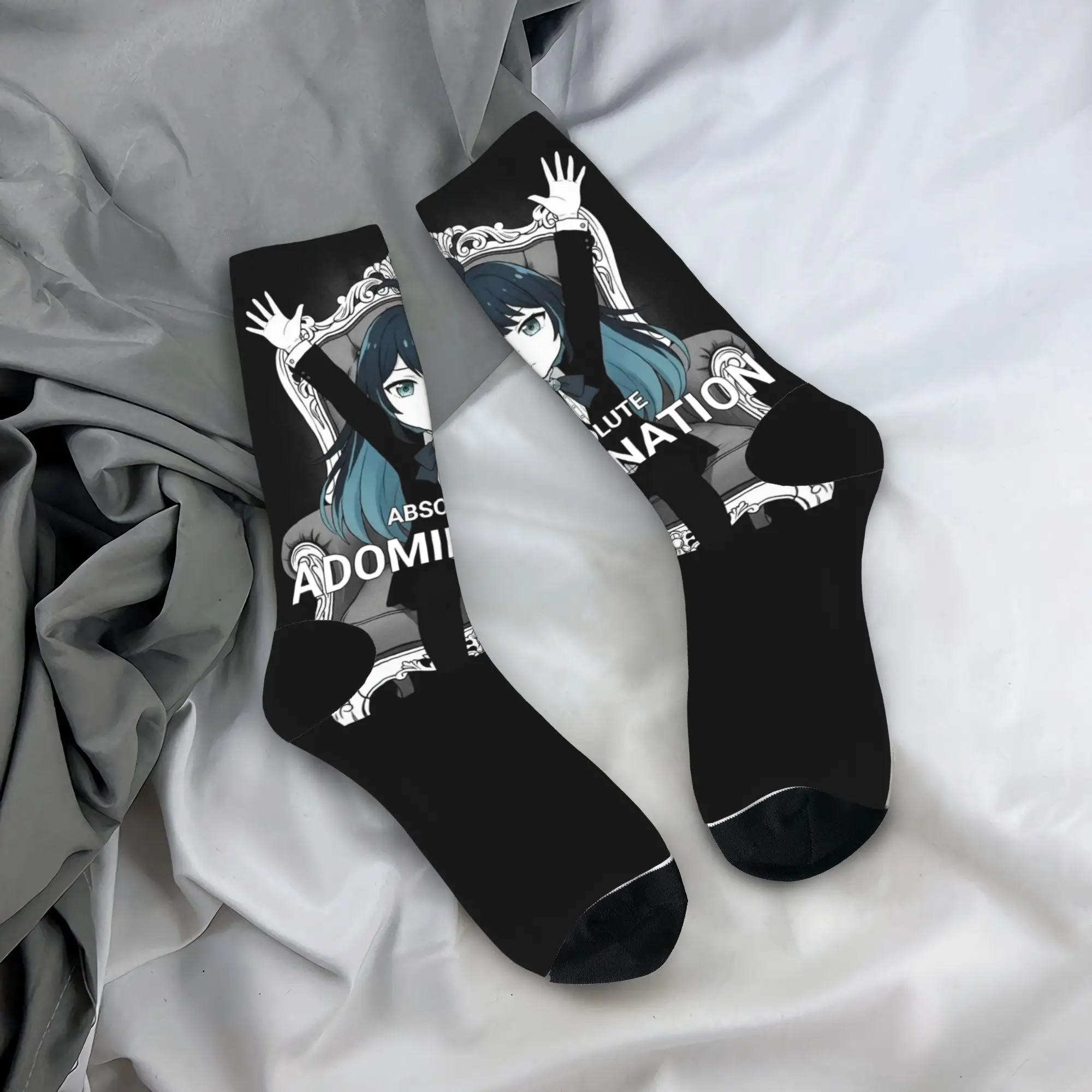 

Fashion Ado Adomination Illustration n°4 Soccer Socks Polyester Crew Socks for Women Men Sweat Absorbing