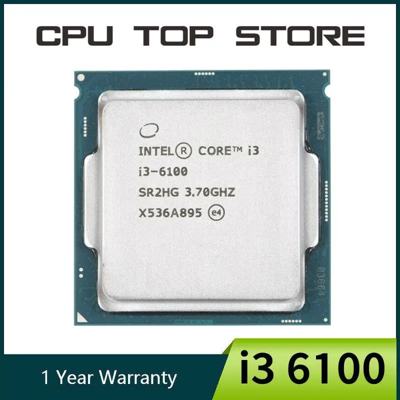 Go! Intel Core i3 6100 3.7GHz 3M Cache Dual-Core 51W CPU Processor SR2HG LGA1151