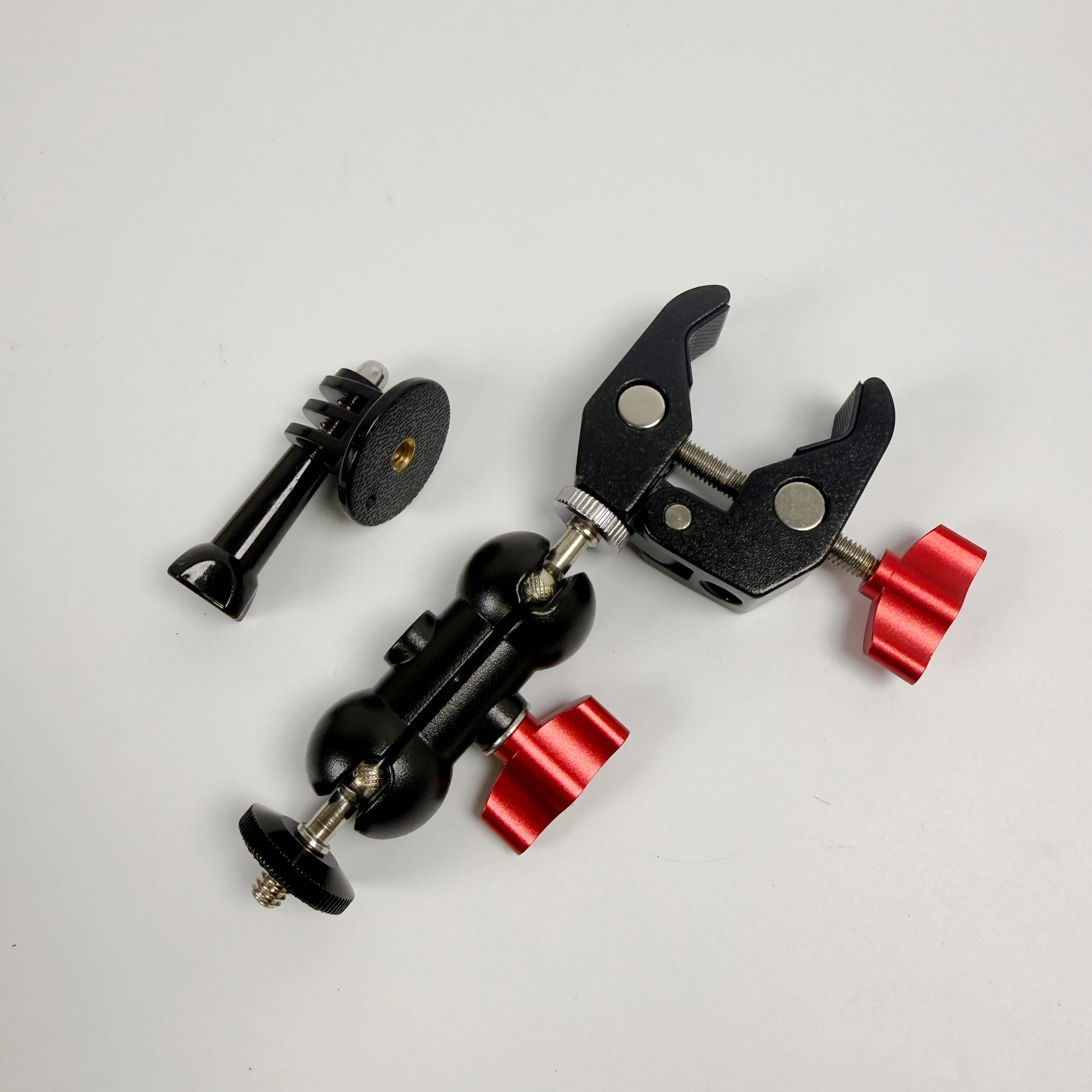360 Degree Rotating Metal Crab Clamp Multifunctional Sports Camera Bracket Clip for Photography Riding Fixed Accessory