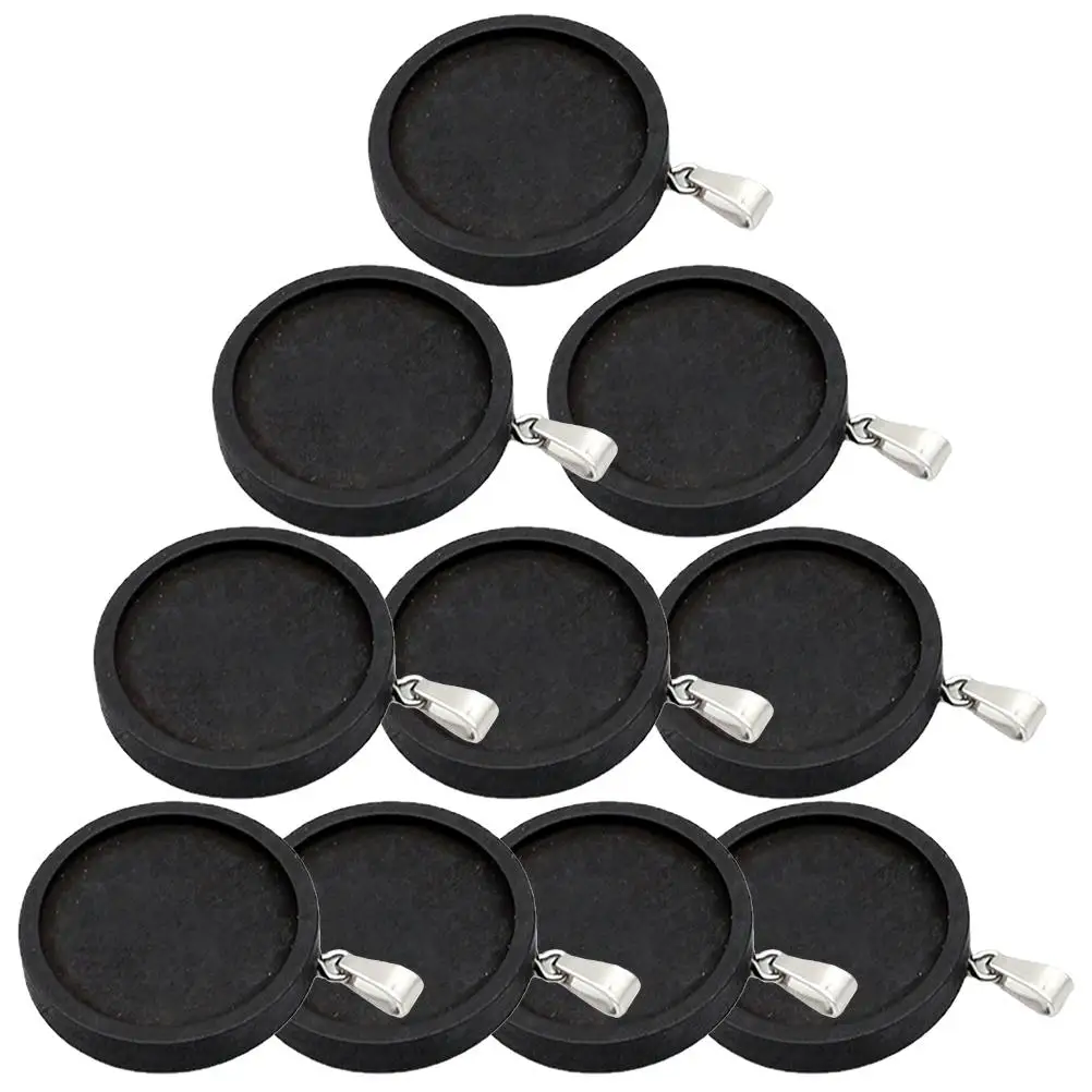 

Round Wooden Bezel Trays for Jewelry Making Crafts Round Shape Wooden Pendant Tray Charms Blank Base Necklace Bracelet Parts