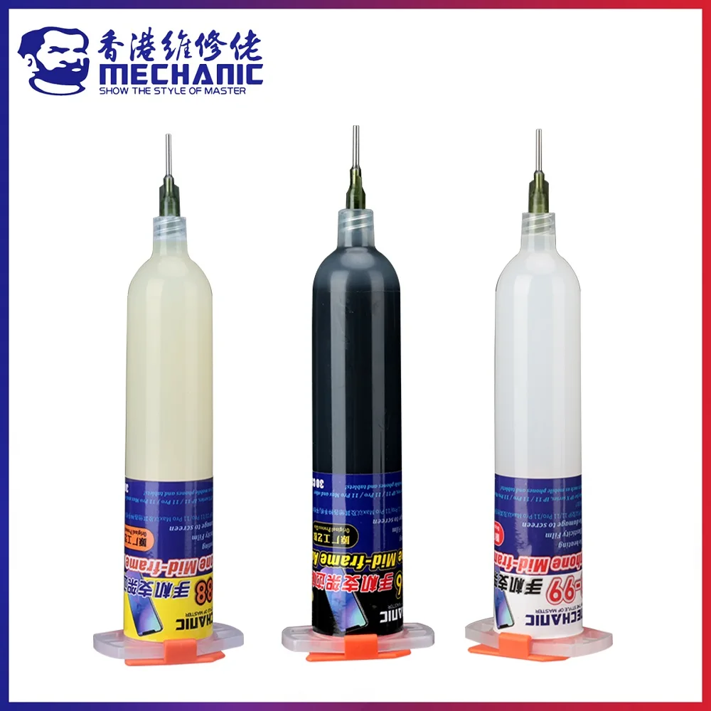 Selo Mecânico-adesivo Interno de Vidro Traseiro Gel Impermeável para Reparo de Tablet Portátil Midframe Série ko 30ml