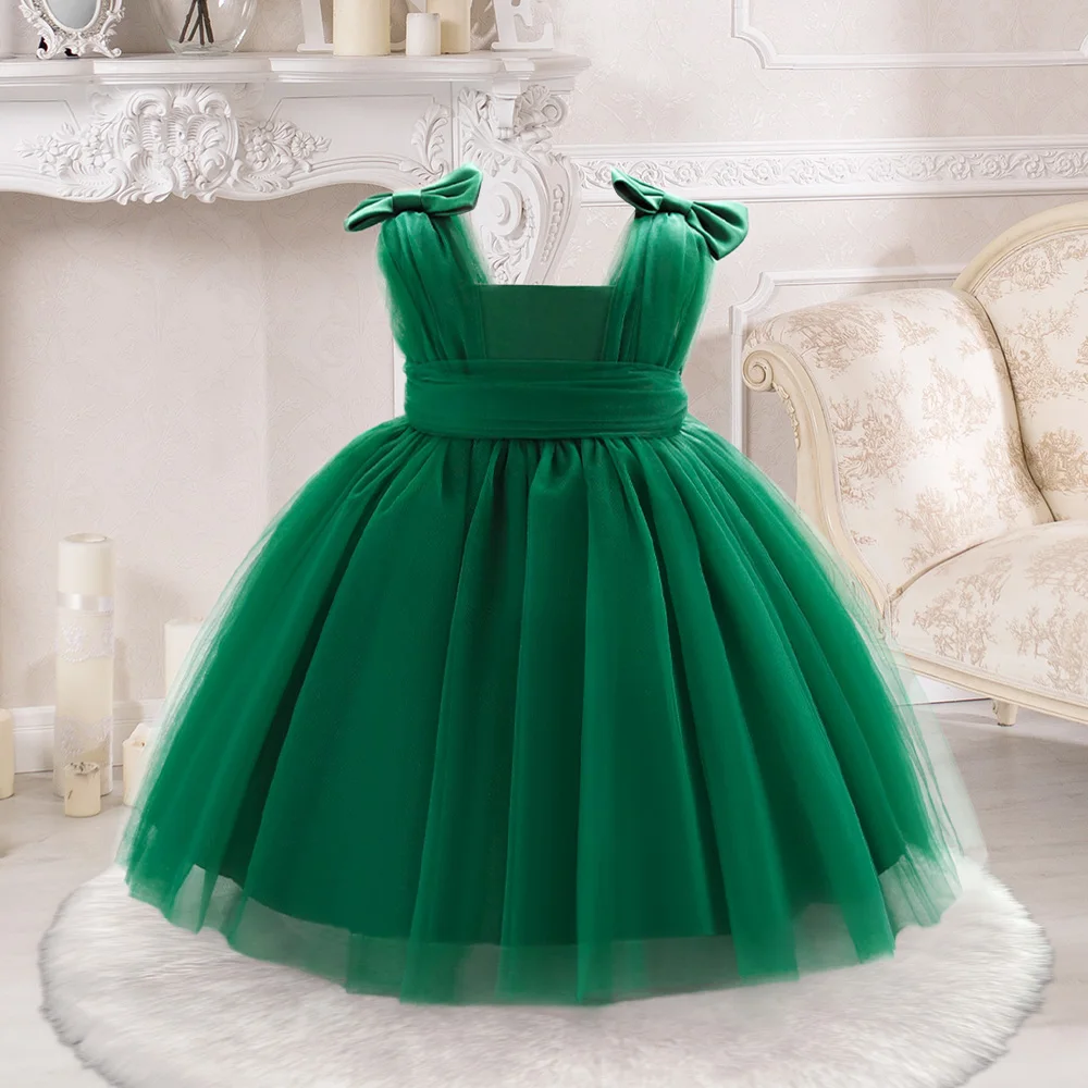 Summer Dress Girl Party Dresses Girls 1st Birthday Princess Gown Toddler Formal Evening Tulle Clothing Kids Holiday New Costumes