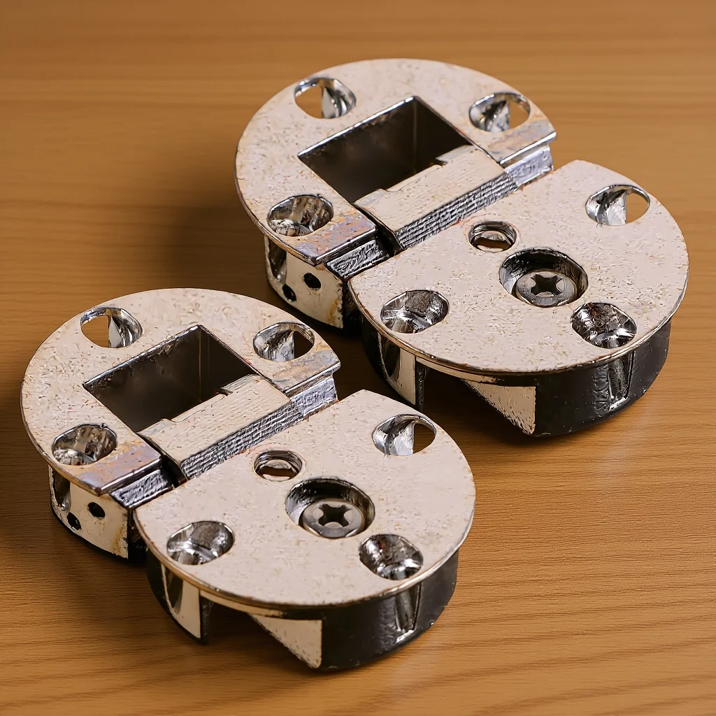 2 قطعة مفصلات خزانة مستديرة سبائك الزنك مفصلات زنبركية شديدة التحمل لينة إغلاق ذاتية الدعم قابلة للطي تراكب 180 درجة #1