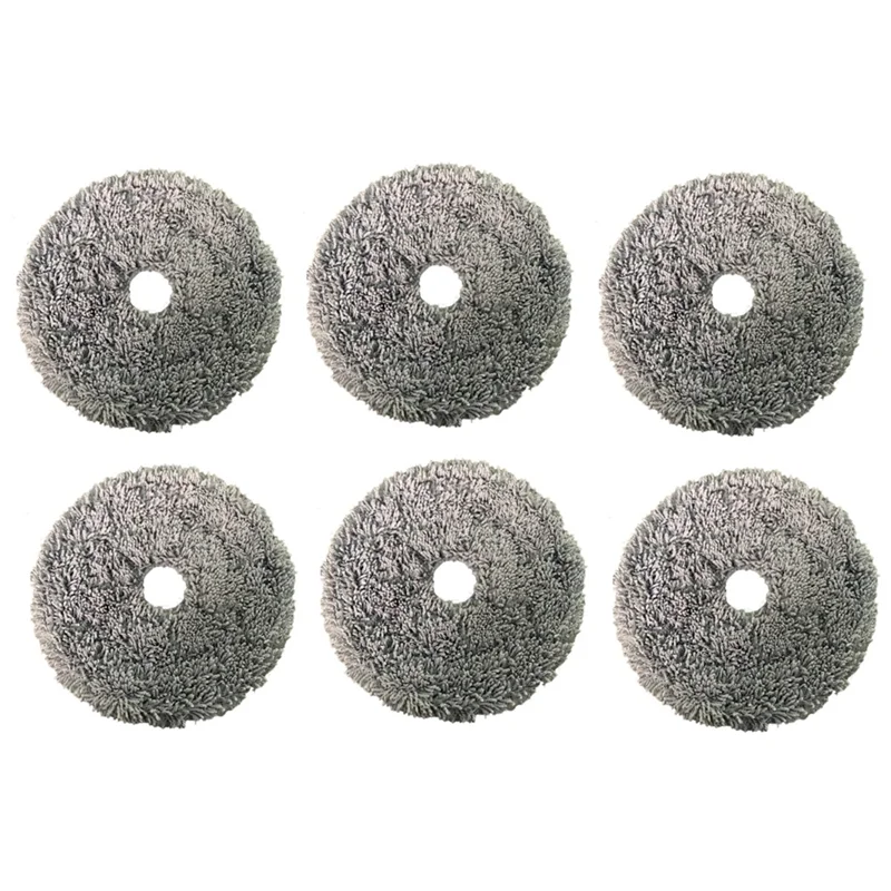 6Pcs Washable Mop Cloth for UWANT U200 Robotic Vacuum Cleaer Replacement Spare Parts