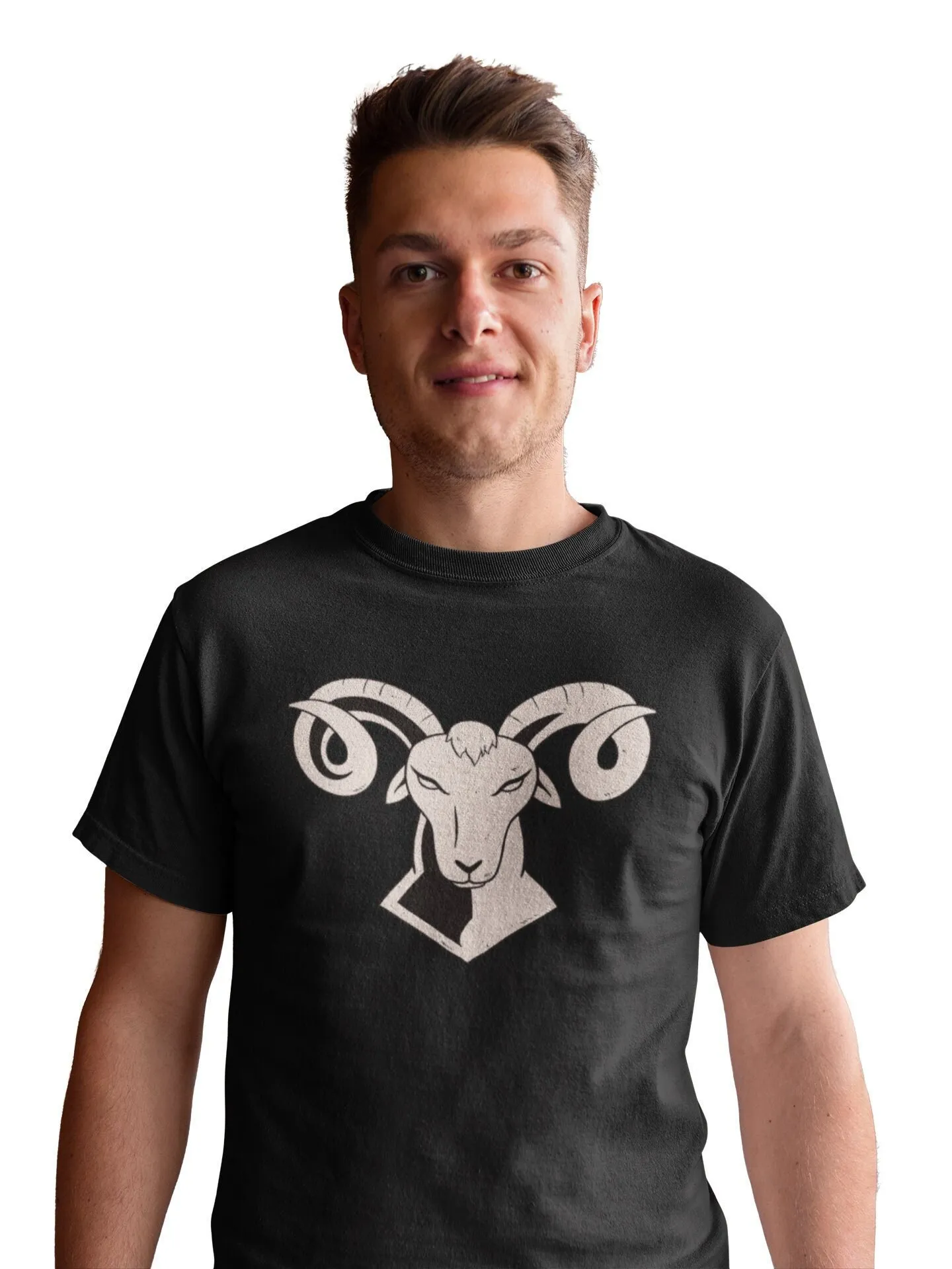 Aries Men'S T Shirt Animal Motif Nature Print Man Birthday Idea Wild Alternative