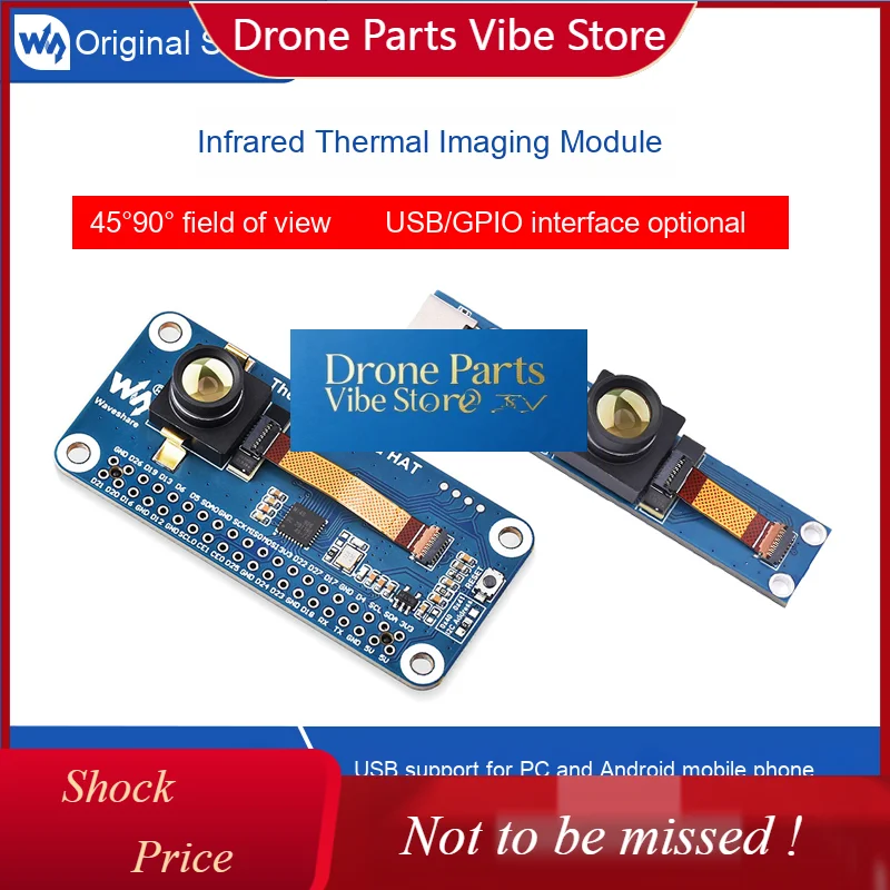 

DParts1Weixue Non-Contact Far Thermal Image Sensor Module Thermal Imager ABS Material Custom Design Dr-ones Accessories