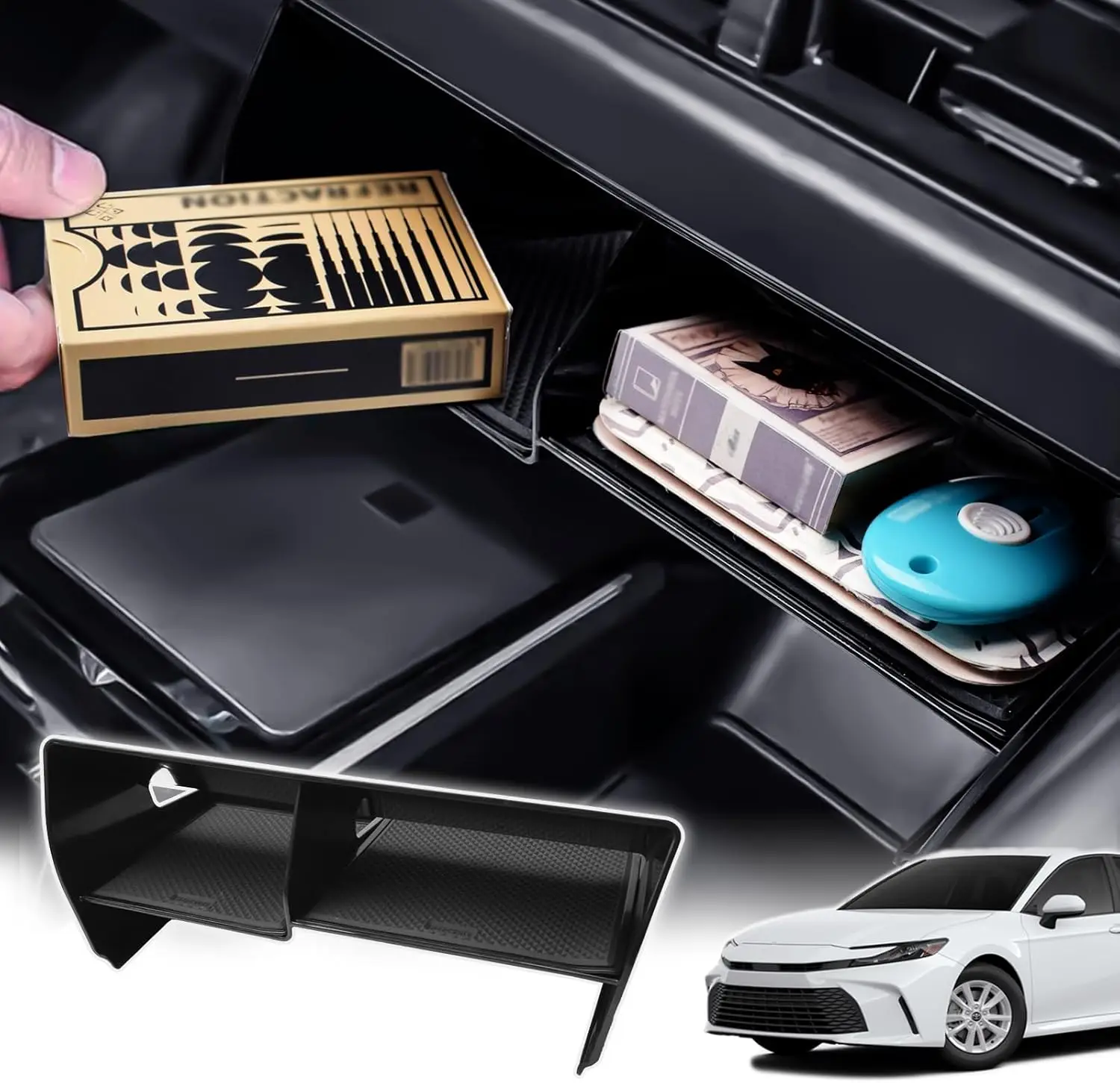 

Kptidy Center Console Organizer for Toyota Camry 2025 Accessories Front Center Console Storage Box Middle Console Insert Tray