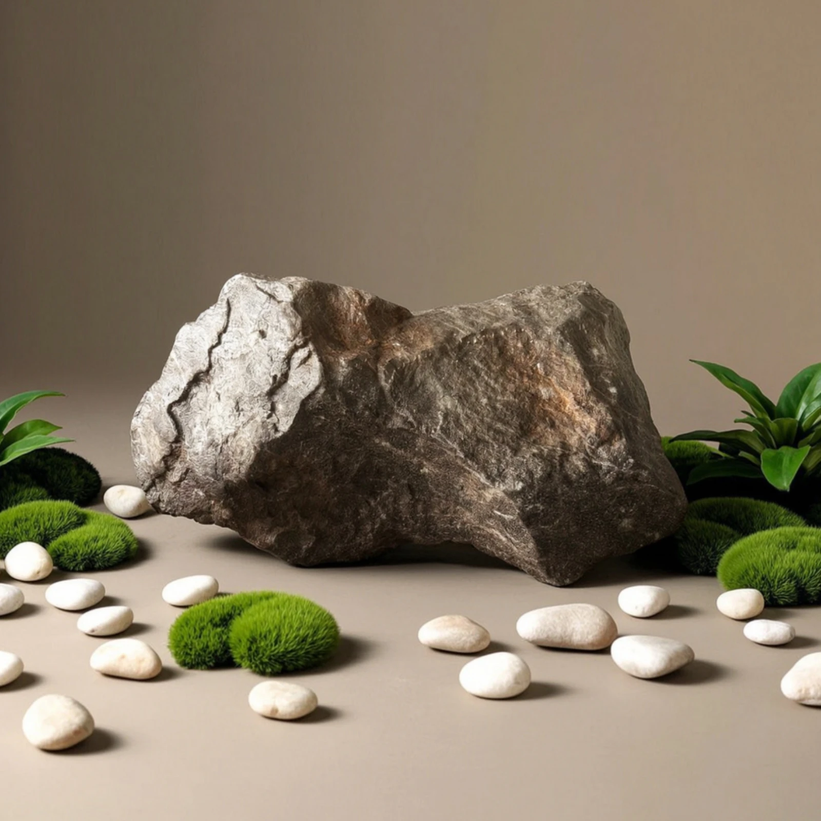 Faux Rock Long-Lasting Fake Rock Faux Stone Lightweight Fake Stone Natural for Gardeners, Courtyard, Rockery