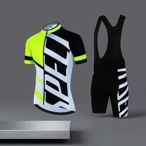 2024 Cycling Clothes Mtb Male Clothing Equipment Man Professional Shirt Shorts Men Jumper Summer Bike Jersey Bib Men's Tricuta