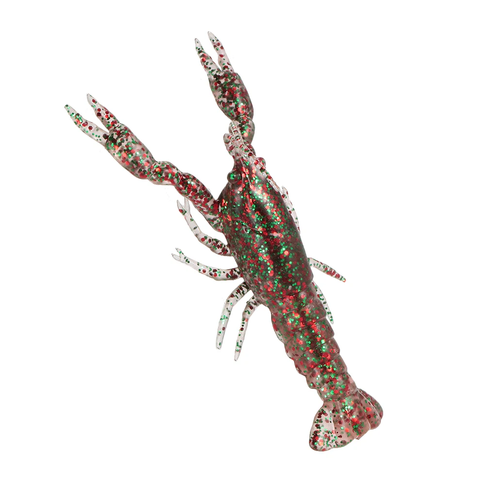 Lixada 12cm/19g Soft Crawfish Shrimp Lobster Claw Bait Artificial Lure Bait Swimbait