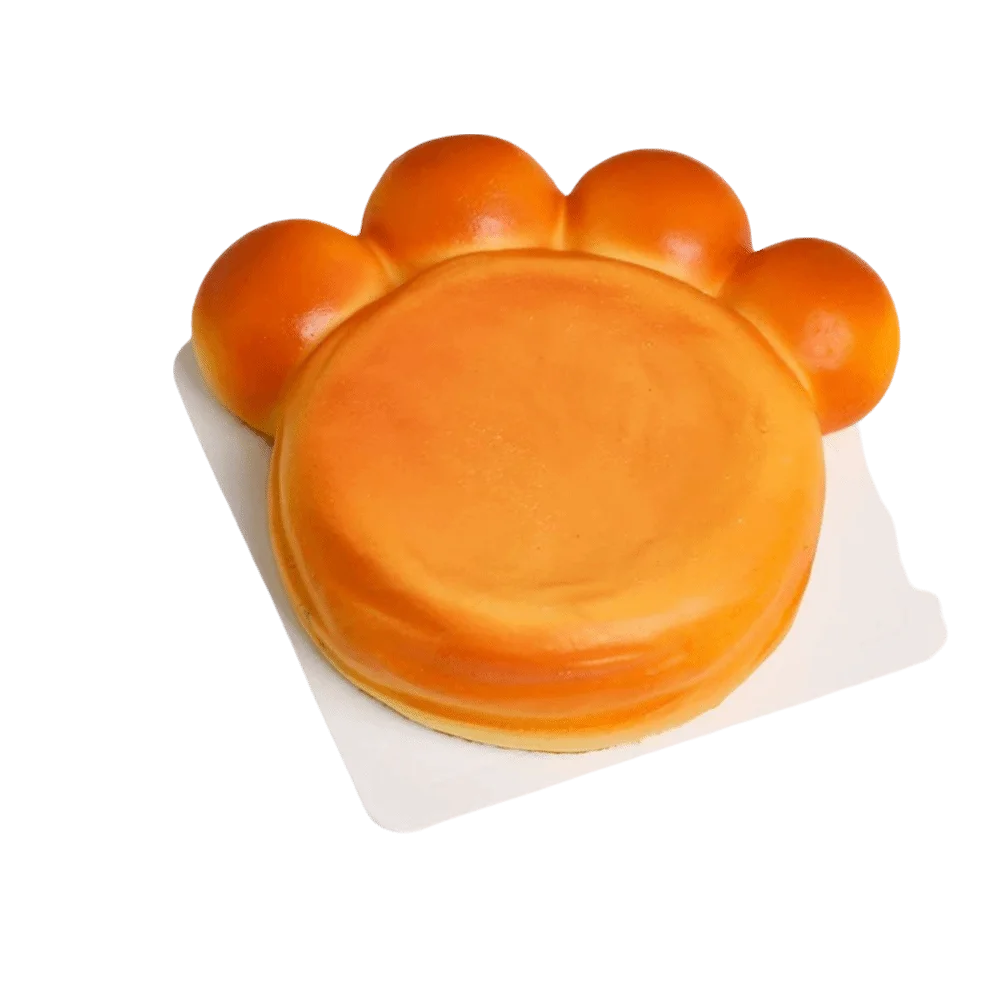 Stretch Squeezing Simulation Bread Squeeze Toy Toast Cake Simulated Food Breakfast Squeeze Sensory Toys Elastic Vinyl