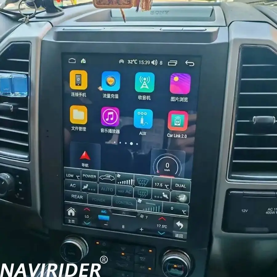 12.1Inch For Ford Raptor F150 2016 - 2021 Qled Screen Android 15 Stereo BT 4G GPS Car Radio DSP Multimedia Video Player Carplay