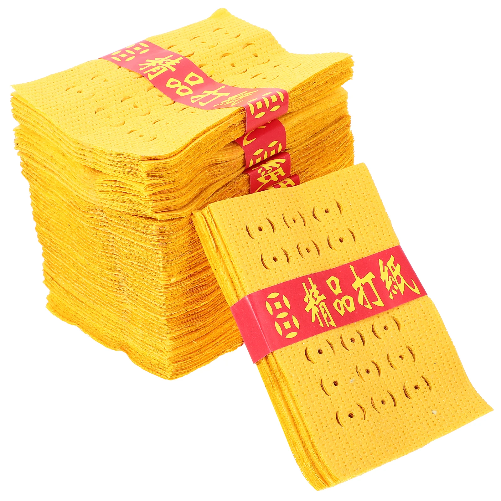 

11 Bundles Sacrifice Yellow Bubble Paper 10 Bundles Ghost Ancestor Worship Money Offerings Incense Gardening Supplies