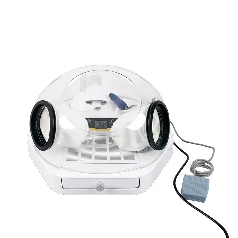 Dust-free polisher with storage space and lightweight design for detailed model work