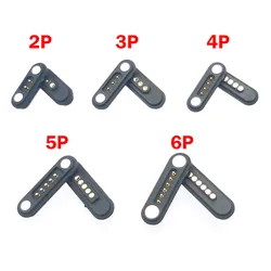 10sets 3A 12V DC Magnetic Pogo Pin Connector 2Pin 3Pin 4Pin 5P 6Pin Pogopin Male Female Spring Loaded PCB Design DC Power Socket