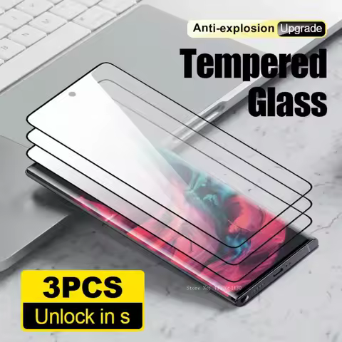 3Pcs Tempered Glass Protective Film for Samsung S24 Plus S23 Ultra S22 Glass Smartphone Screen Protector for Samsung S21 S20 S10