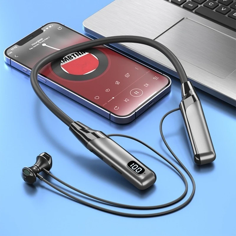 

H9 Semi-In-Ear Headphones with ENC & IPX5 Waterproof BT 5.3 TF Card Dual-Mode Music/Gaming Hanging Neck Design