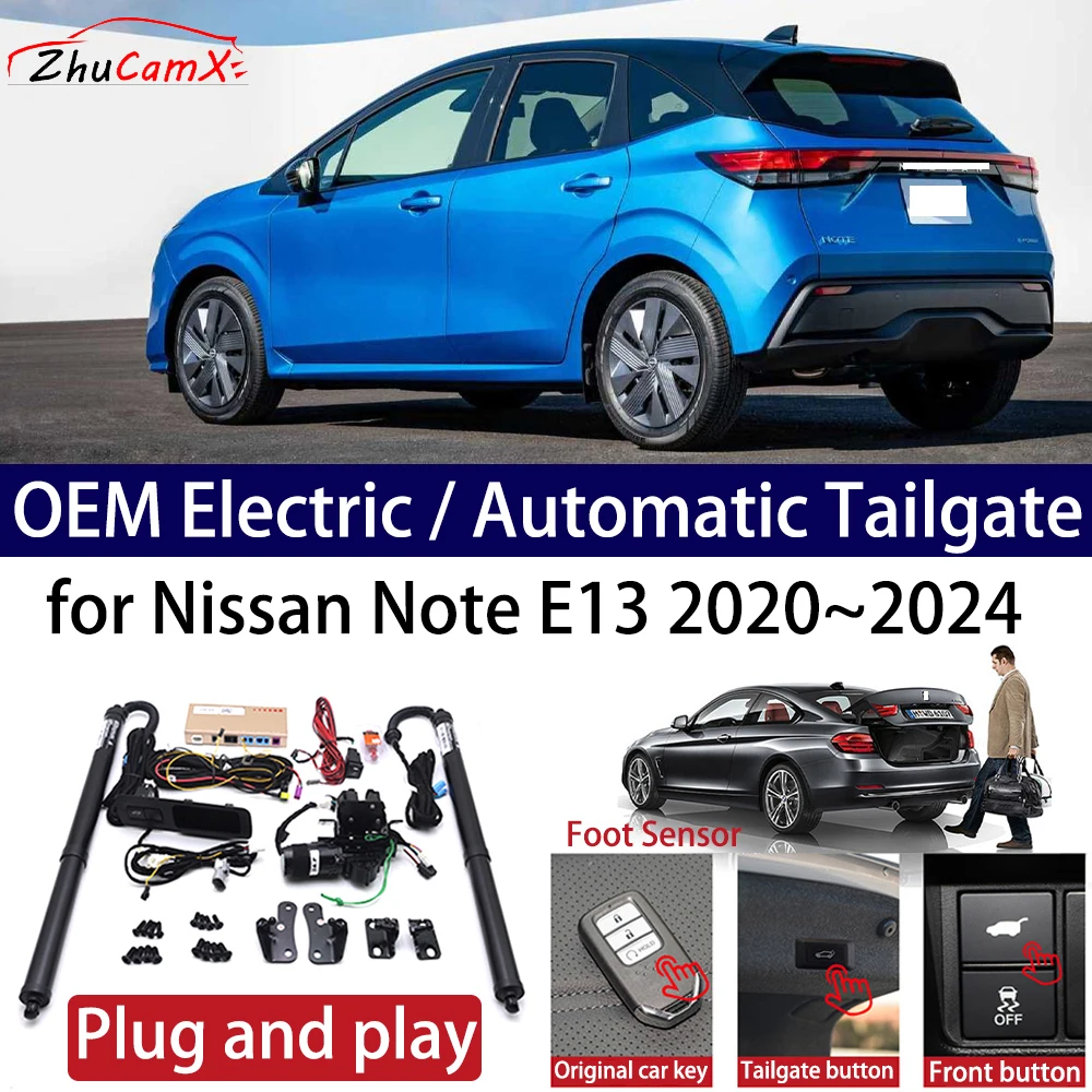 ZhuCamX for Nissan Note E13 2020~2024 Car OEM Power Electric Automatic One-Click Smart Liftgate Tail Gate Support Opener