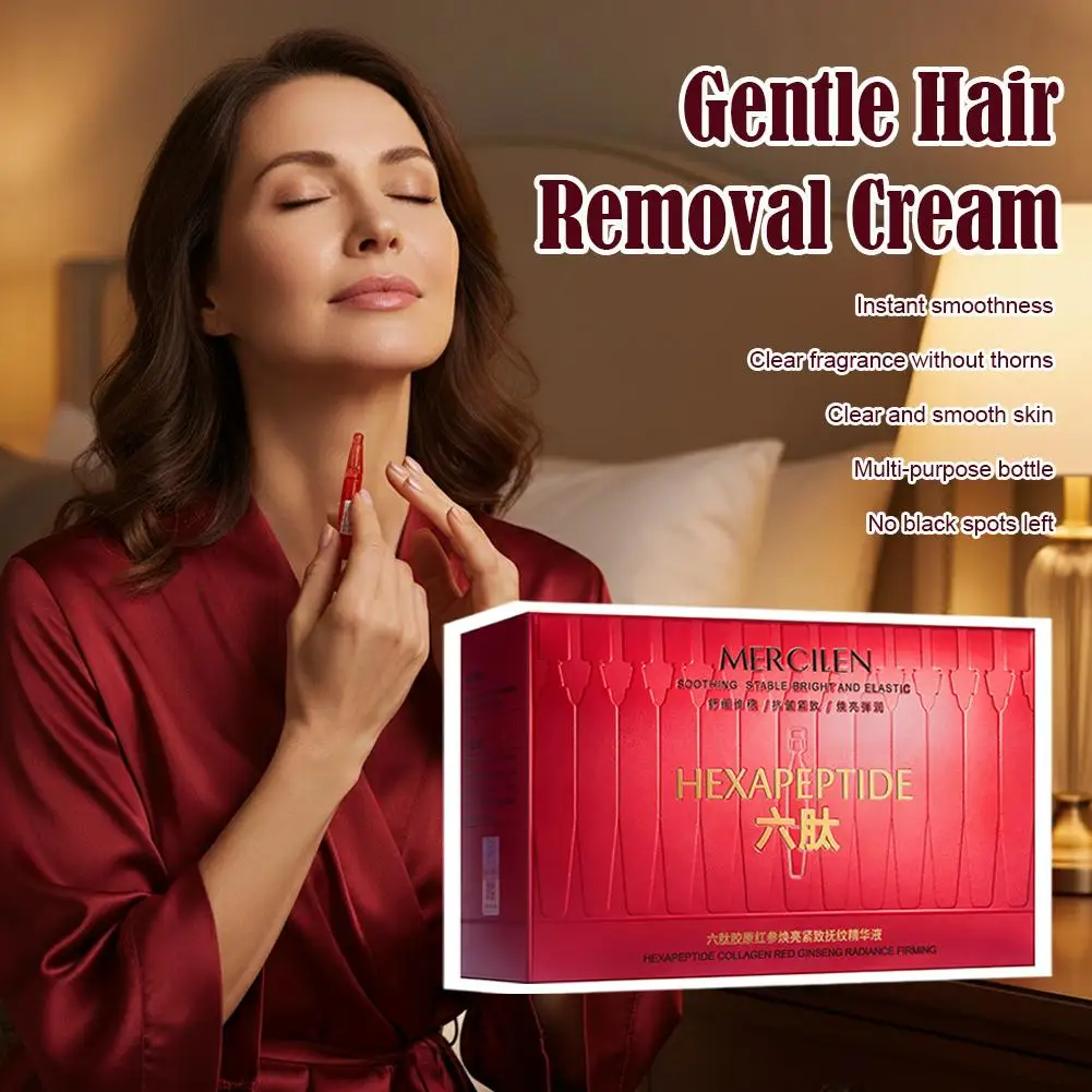 1.5mlx30pcs Hexapeptide Collagen Red Ginseng Serum Night Lightweight Care Skin Deeply Skin Day Daily Nourishes Non-Sticky V4K8