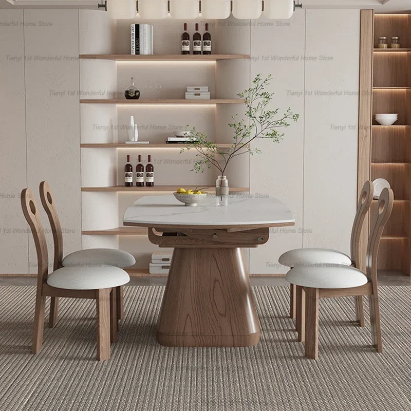 طاولات طعام حديثة قابلة للتمدد بتصميم بسيط على الطراز الياباني طاولات طعام للمطاعم أثاث أصلي Vajilla HBDT #1