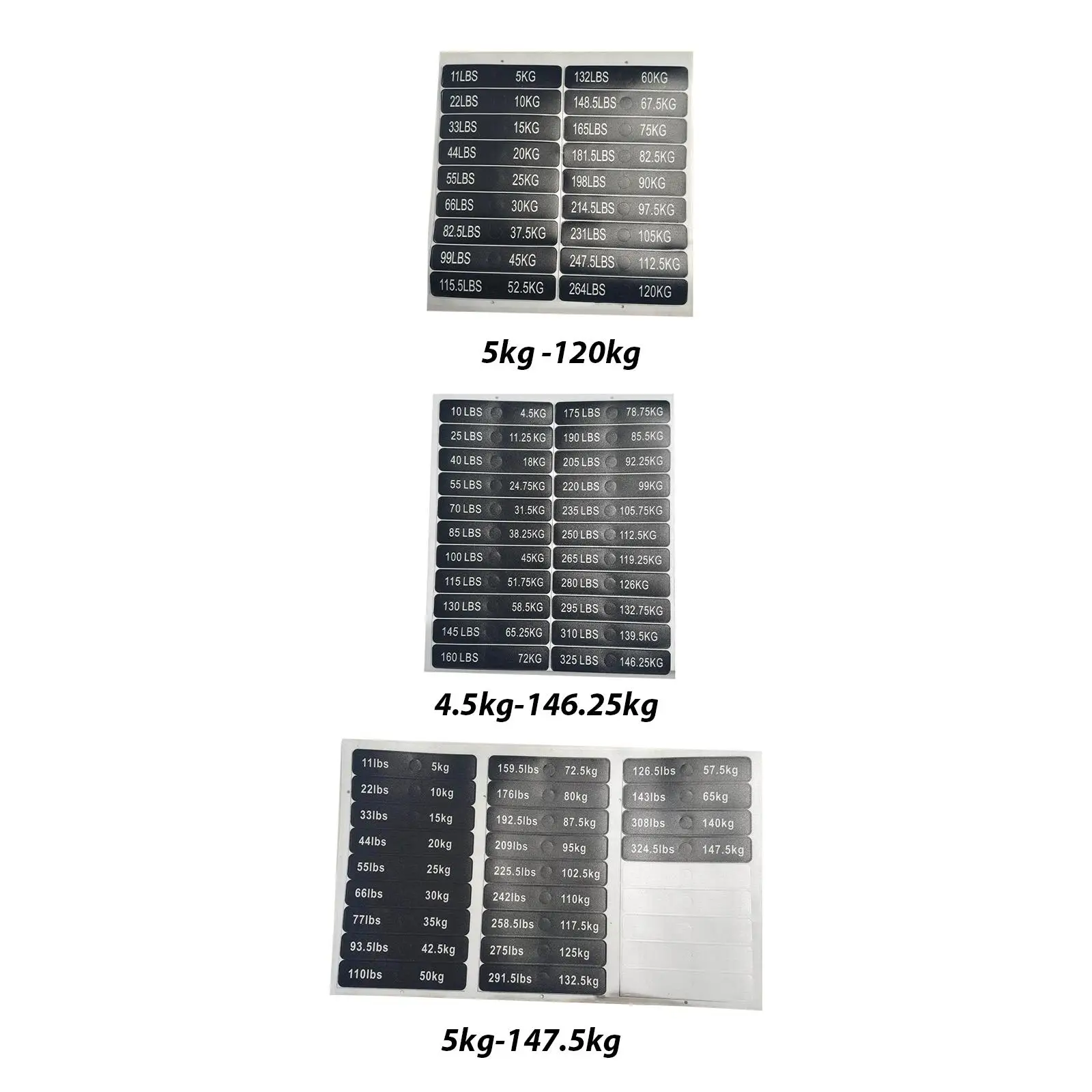 Weight Stack Labels Stickers Gym Equipment Stickers for Body Building