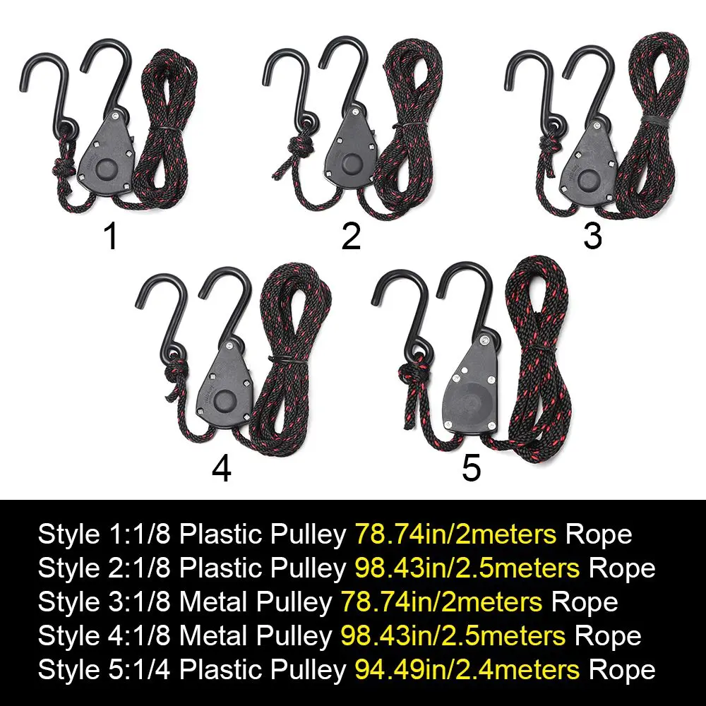 خيمة الملحقات أضواء رفع أداة التخييم الشماعات السقاطة مشبك ثابت بكرة الموتر قابل للتعديل حبل السحابة #6